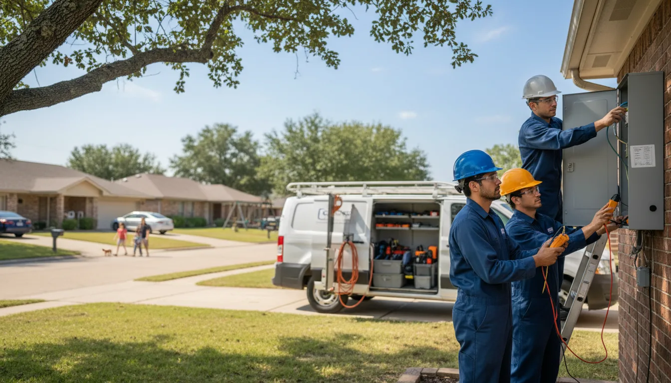 Certified electrician providing emergency electrical services in Moody, TX